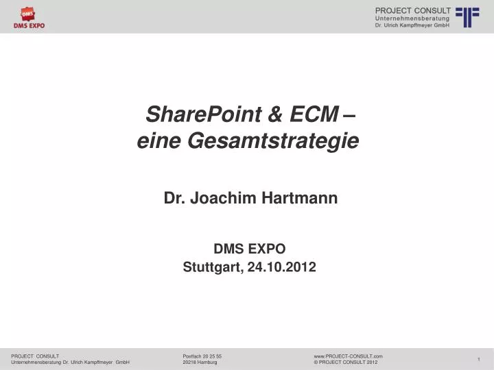 sharepoint ecm eine gesamtstrategie