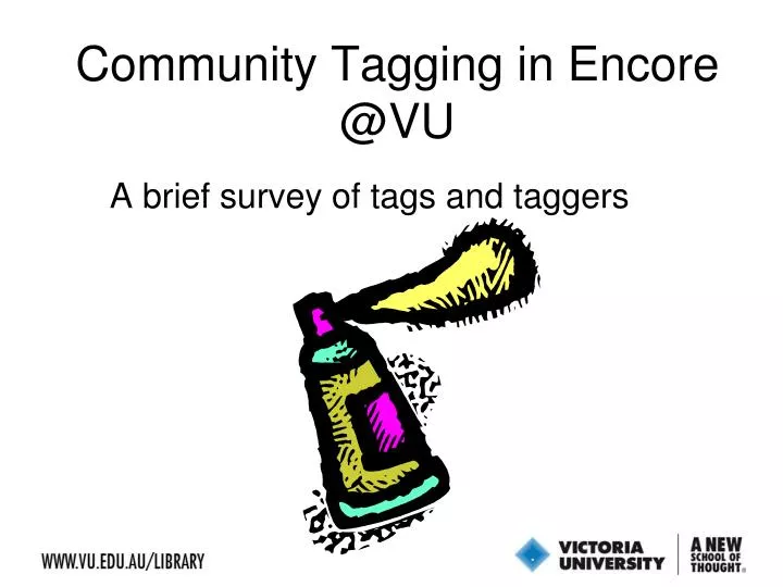 community tagging in encore @vu