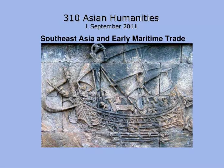 southeast asia and early maritime trade