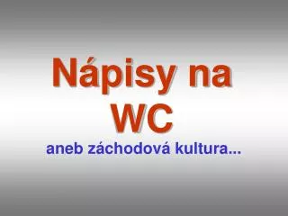n pisy na wc