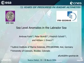 Sea Level Anomalies in the Labrador Sea