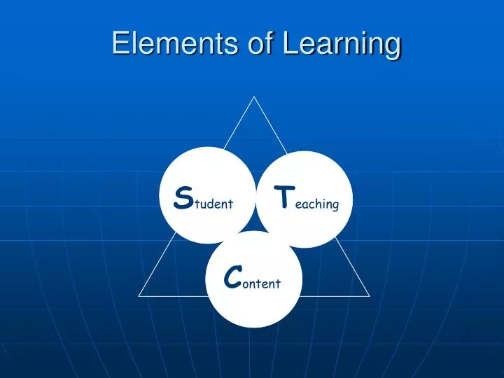 elements of learning