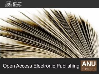 Open Access Electronic Publishing