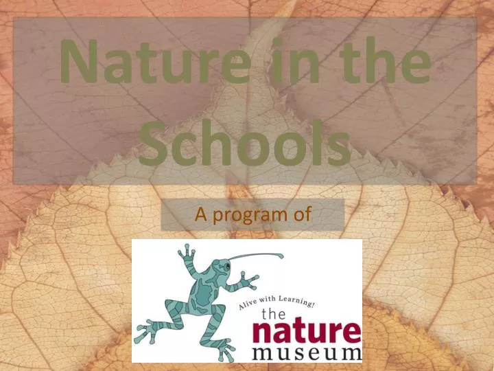 nature in the schools