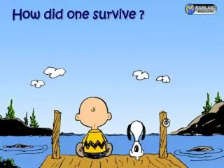 How did one survive ?