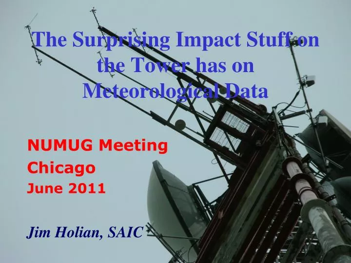 the surprising impact stuff on the tower has on meteorological data