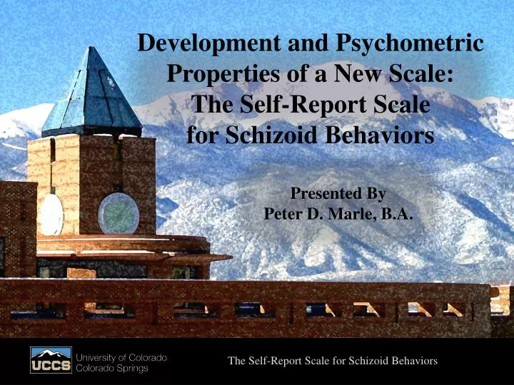 development and psychometric properties of a new scale the self report scale for schizoid behaviors