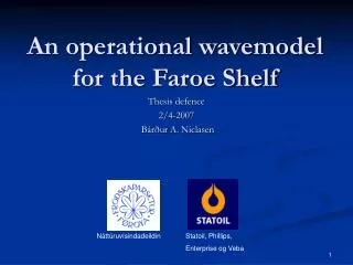 An operational wavemodel for the Faroe Shelf
