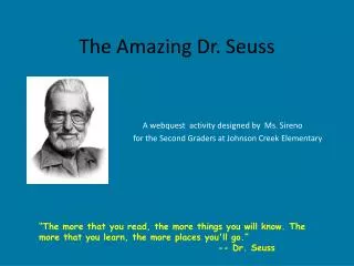 The Amazing Dr. Seuss