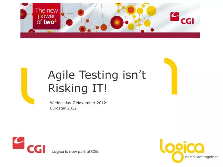 agile testing isn t risking it