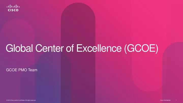 global center of excellence gcoe