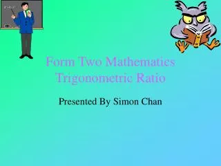 form two mathematics trigonometric ratio