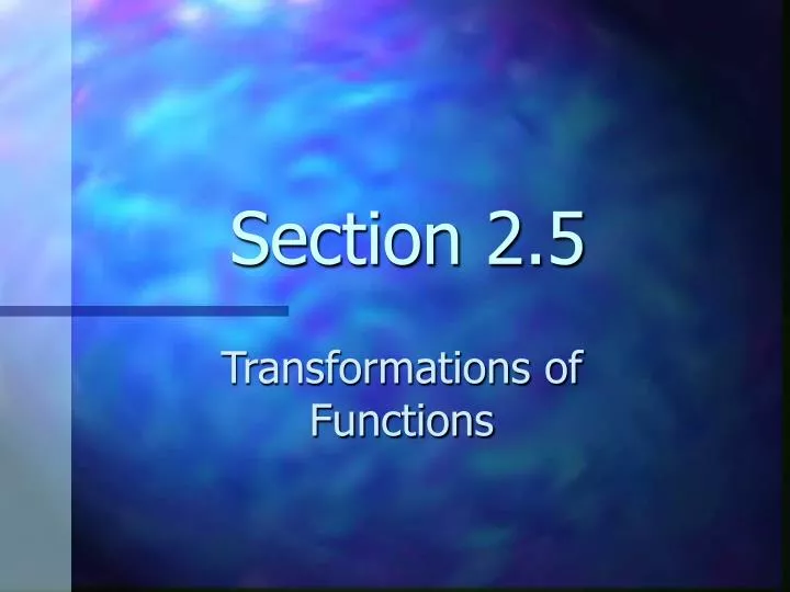 section 2 5