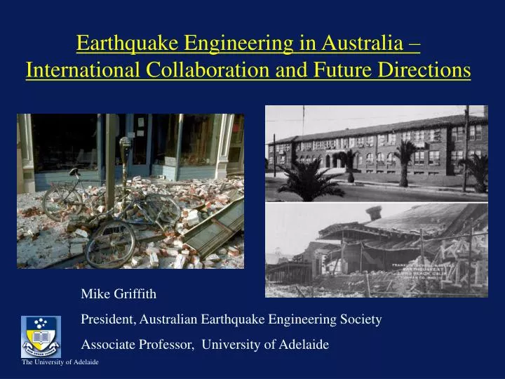 earthquake engineering in australia international collaboration and future directions