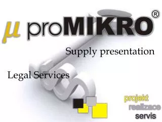 Supply presentation Legal Services