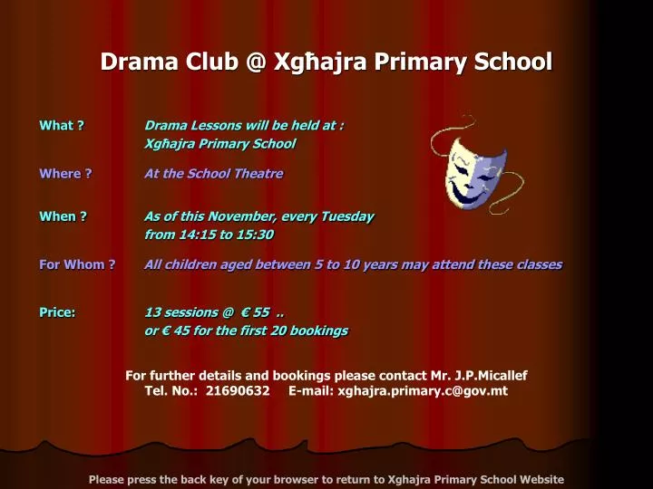 drama club @ xg ajra primary school