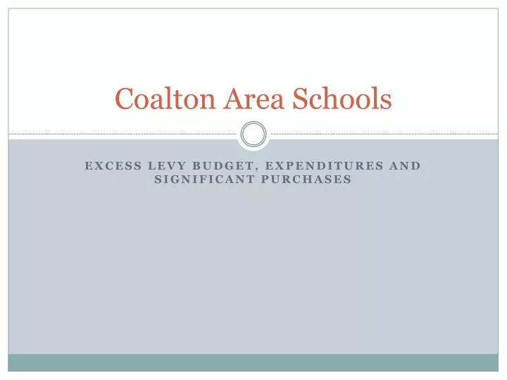 coalton area schools
