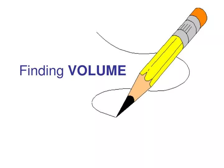 finding volume
