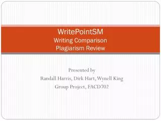 WritePointSM Writing Comparison Plagiarism Review