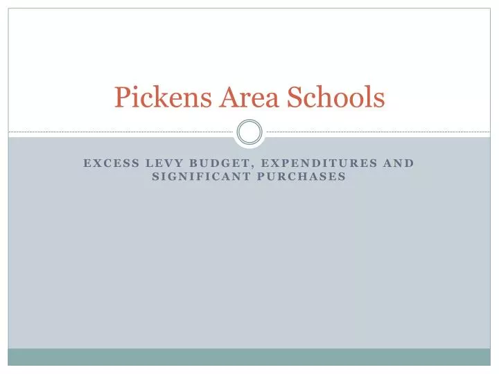 pickens area schools