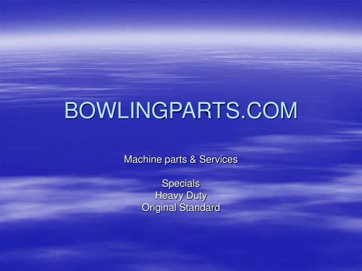 bowlingparts com