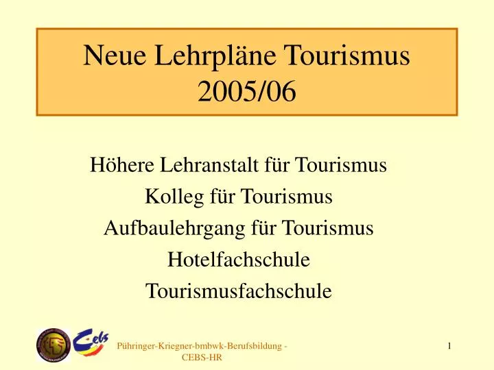 neue lehrpl ne tourismus 2005 06
