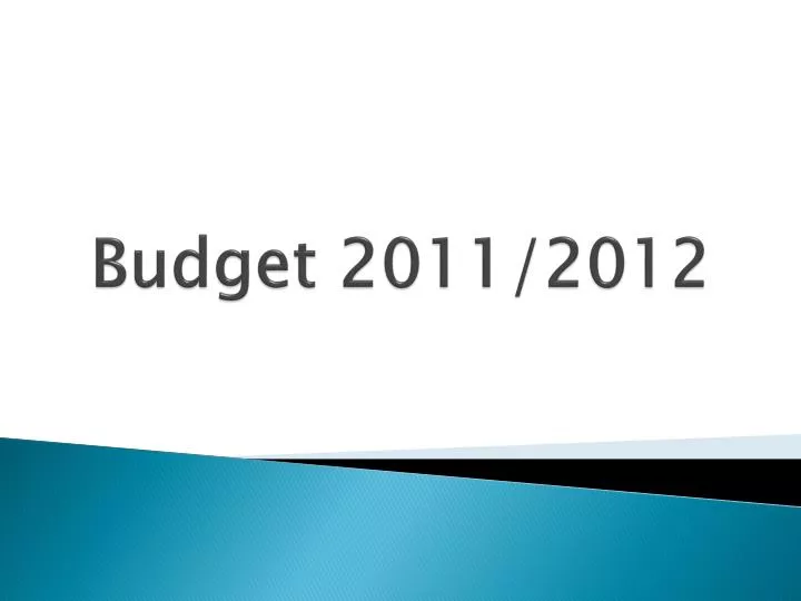 budget 2011 2012