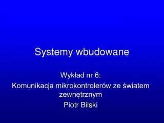 systemy wbudowane