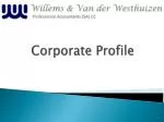 Corporate Profile - slide 1