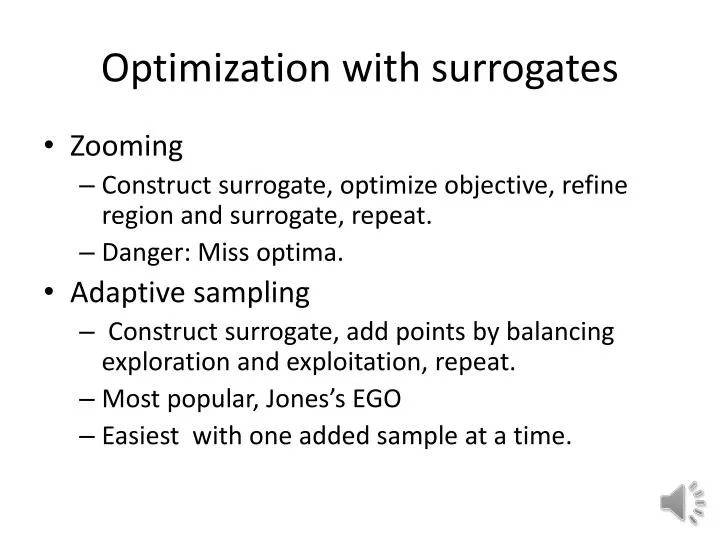 optimization with surrogates