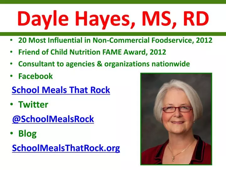 dayle hayes ms rd