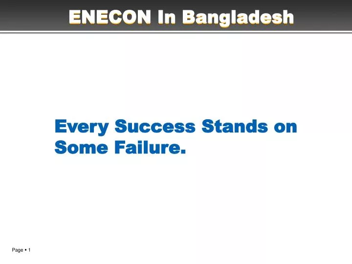 enecon in bangladesh