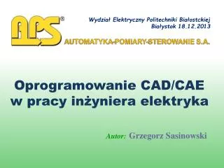 oprogramowanie cad cae w pracy in yniera elektryka