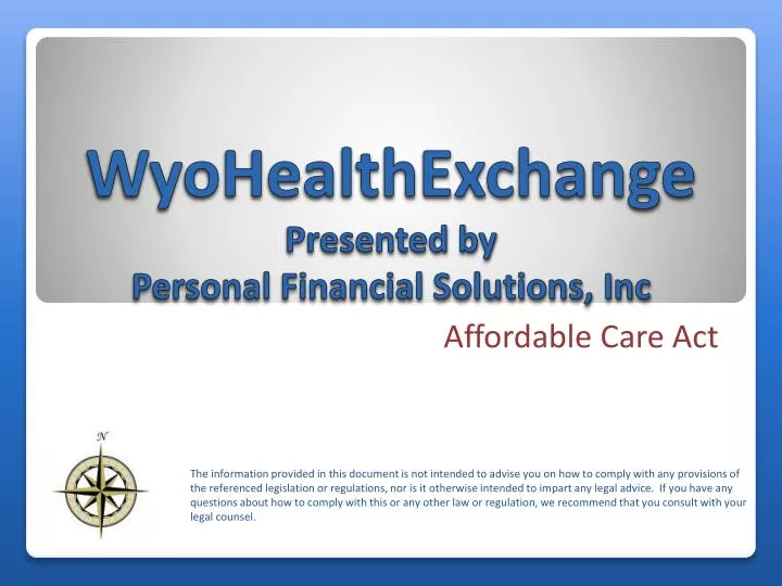 wyohealthexchange presented by personal financial solutions inc