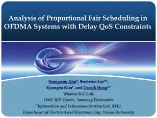 Analysis of Proportional Fair Scheduling in OFDMA Systems with Delay QoS Constraints