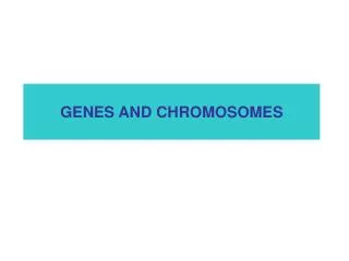 GENES AND CHROMOSOMES