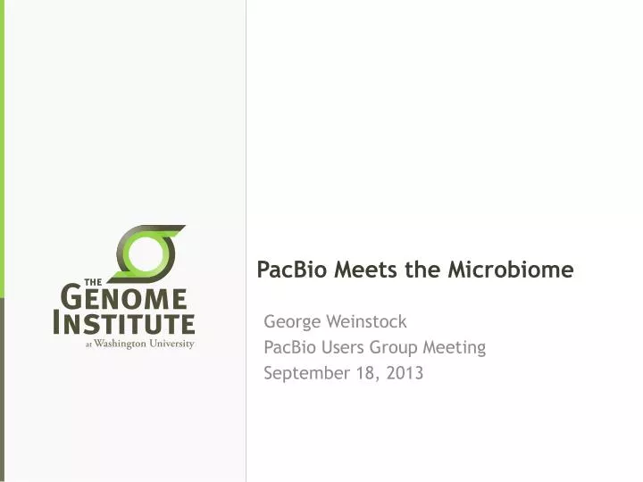 pacbio meets the microbiome