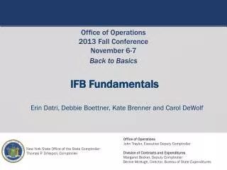 IFB Fundamentals