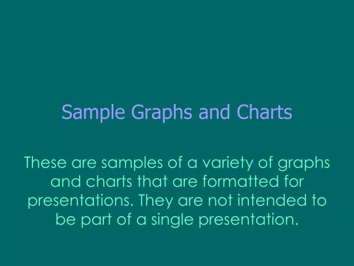 sample graphs and charts
