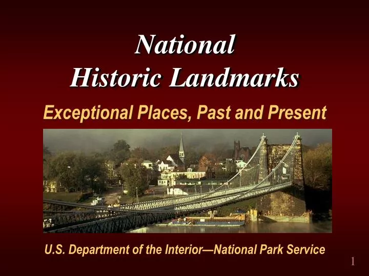 national historic landmarks