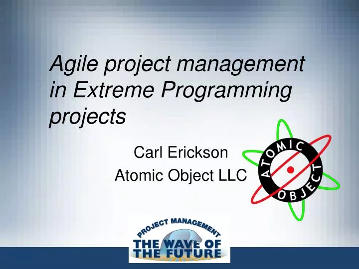 agile project management in extreme programming projects