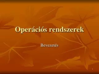 oper ci s rendszerek