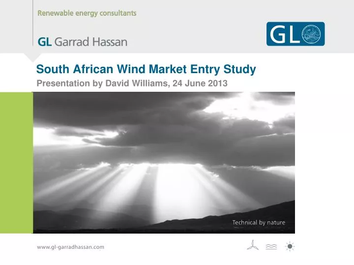 south african wind market entry study