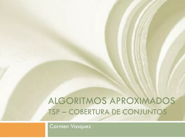 algoritmos aproximados tsp cobertura de conjuntos