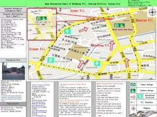 Easy Evacuation Chart of Minsheng Vil., Sinying District, Tainan City