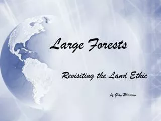 Large Forests