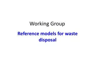 Working Group