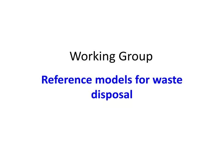 working group