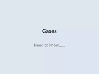 Gases