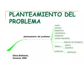 planteamiento del problema